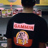 Gammin dogs footy tee