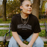College tee black