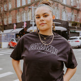 College tee black