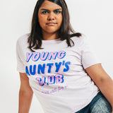 Young Aunty's Club tee Orchid