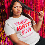 Young Aunty's Club tee Natural