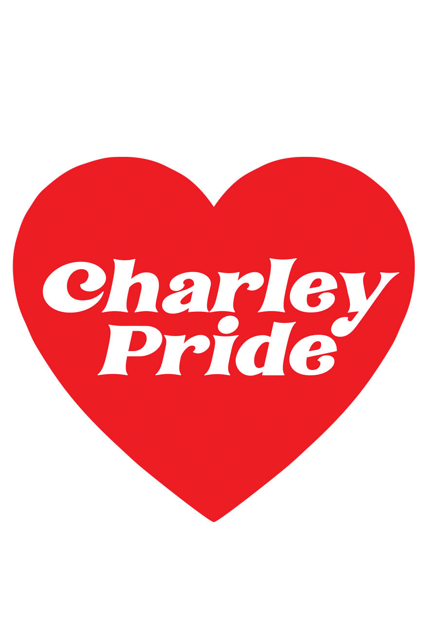 Charley Pride heart sticker