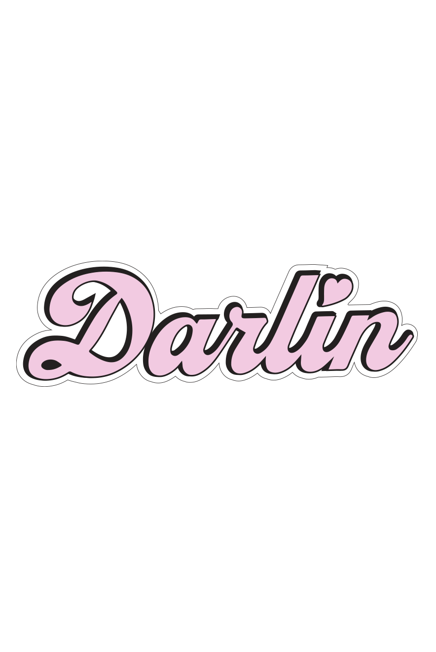 Darlin sticker