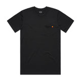 Aboriginal flag pocket tee black