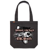 tasmanian devil punk blaktivist tote bag