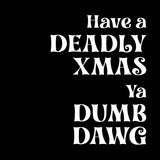 Deadly Xmas card black
