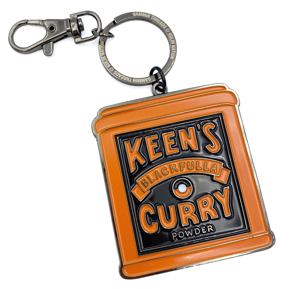 Keens Curry enamel keyring