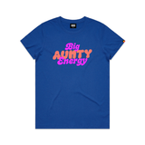 Big Aunty Energy tee blue