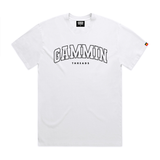 College tee white