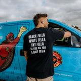Black fella any fella flag tee
