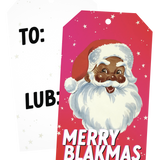 Merry Blakmas gift tag x5