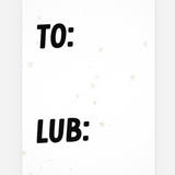 Merry Blakmas gift tag x5