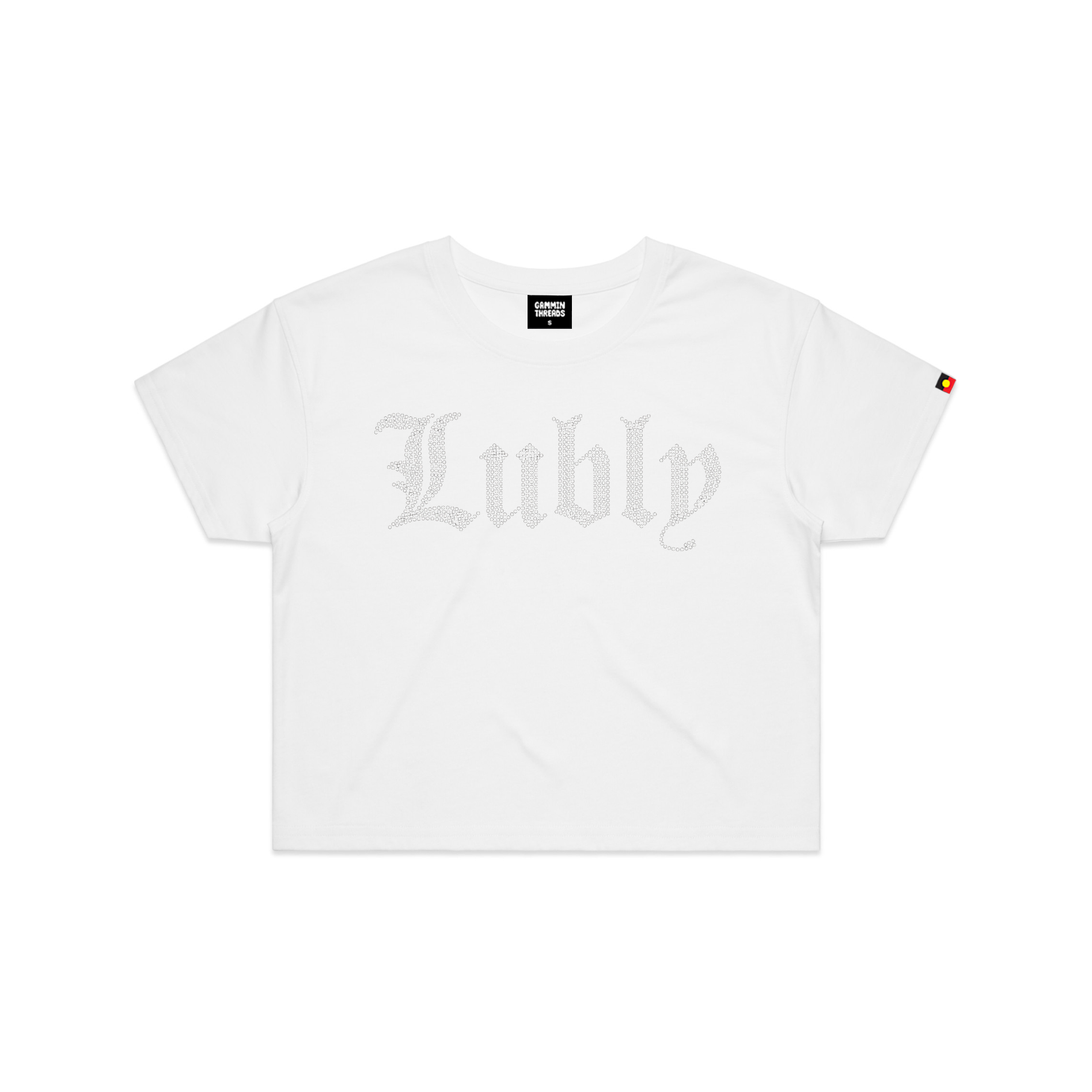 Juicy Lubly crop white