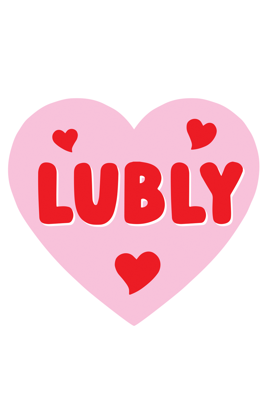 Lubly heart sticker