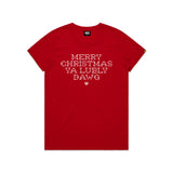 merry christmas tee womens