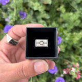 Flag signet ring silver