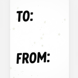 Merry Christmas gift tag x5