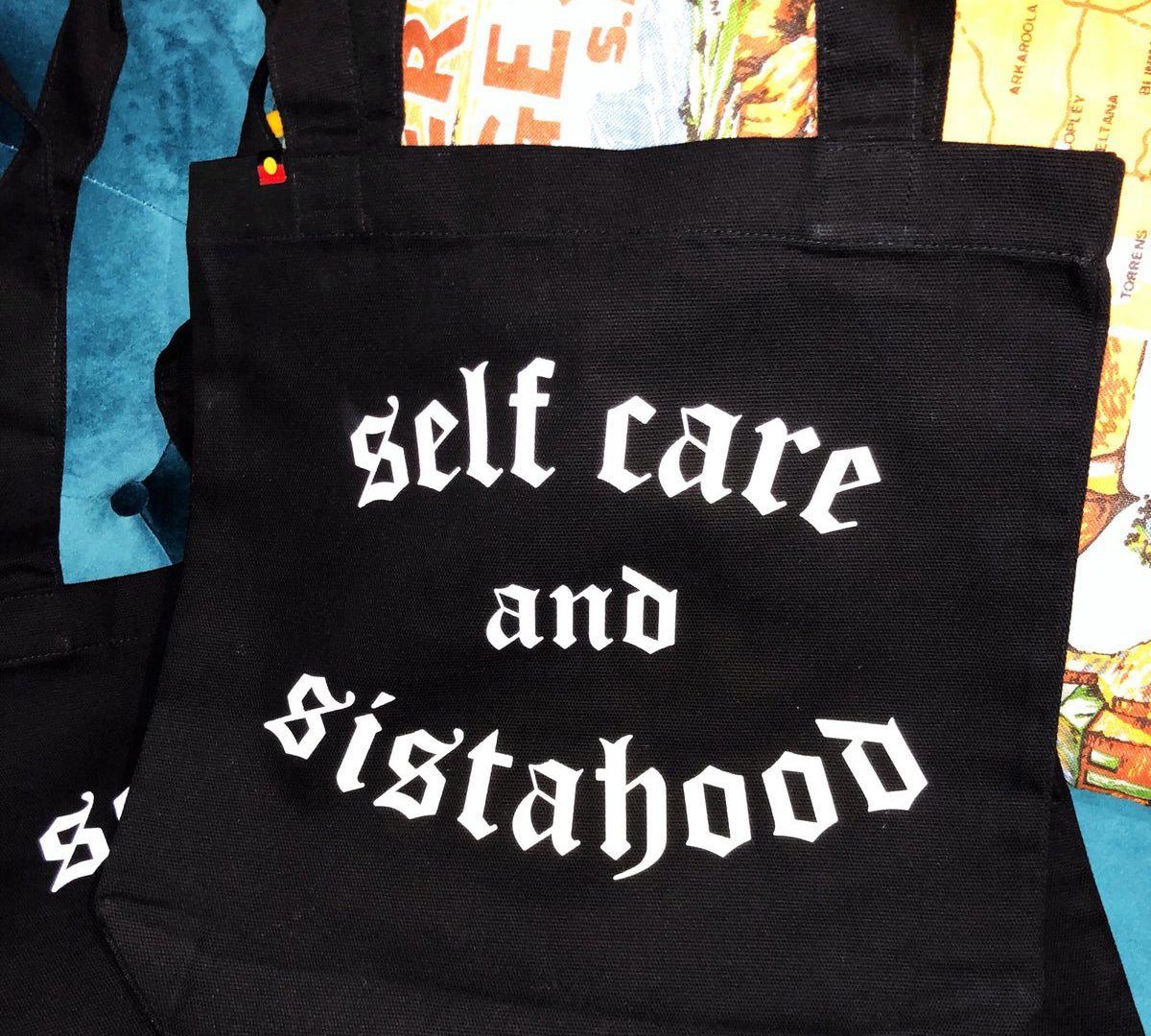 Self care and sistahood tote