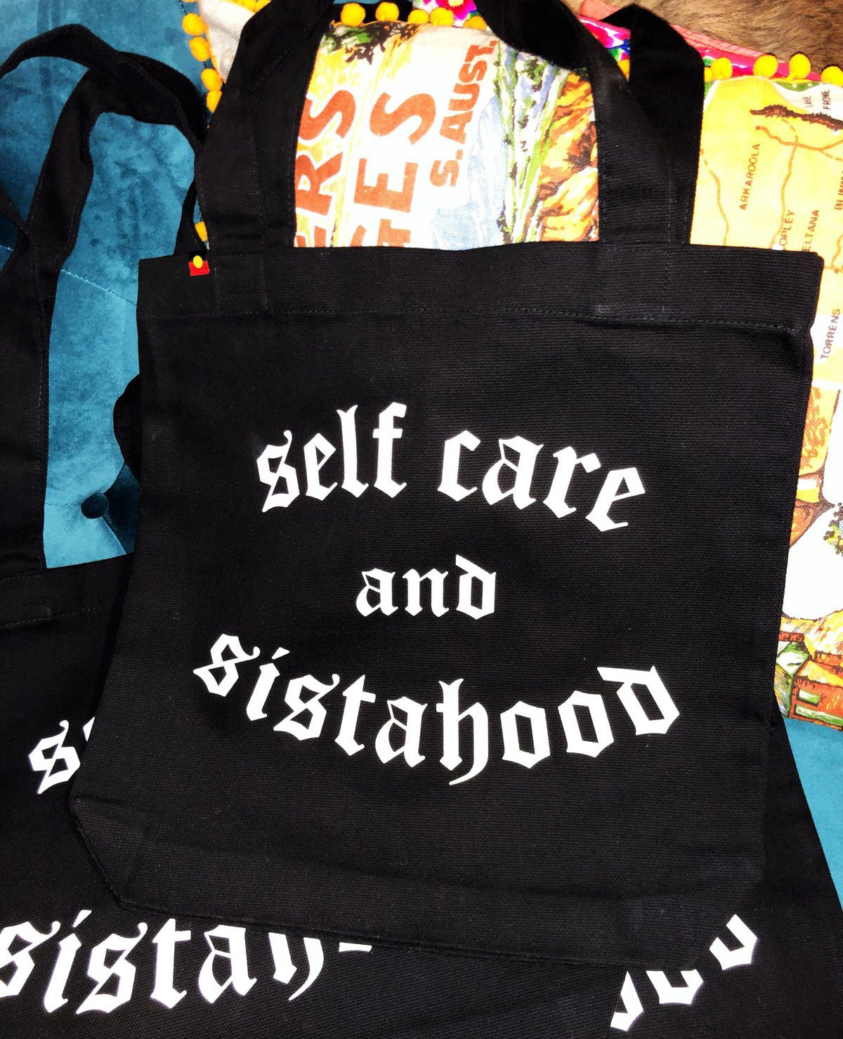 Self care and sistahood tote