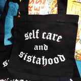 Self care and sistahood tote
