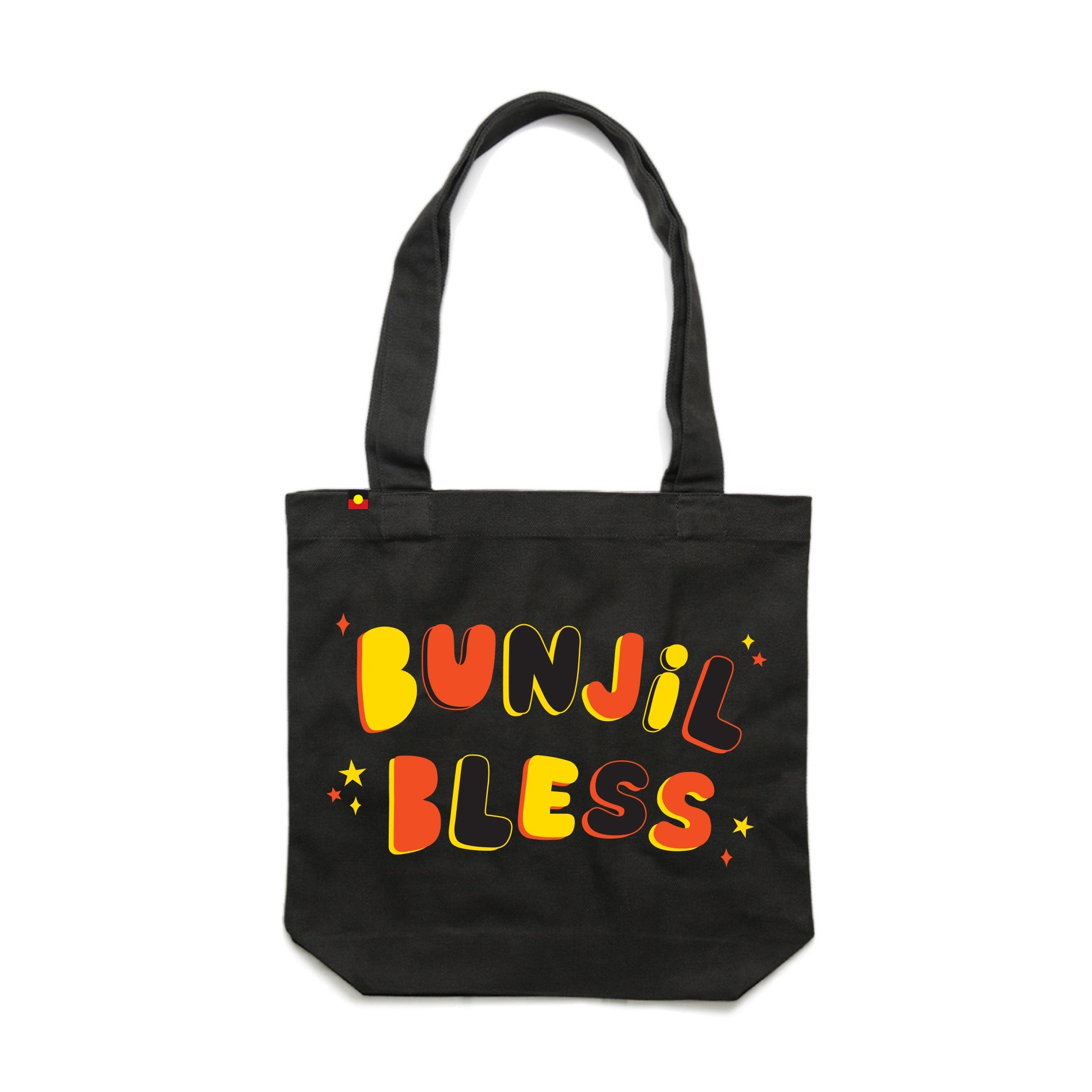 Bunjil eagle tote bag black