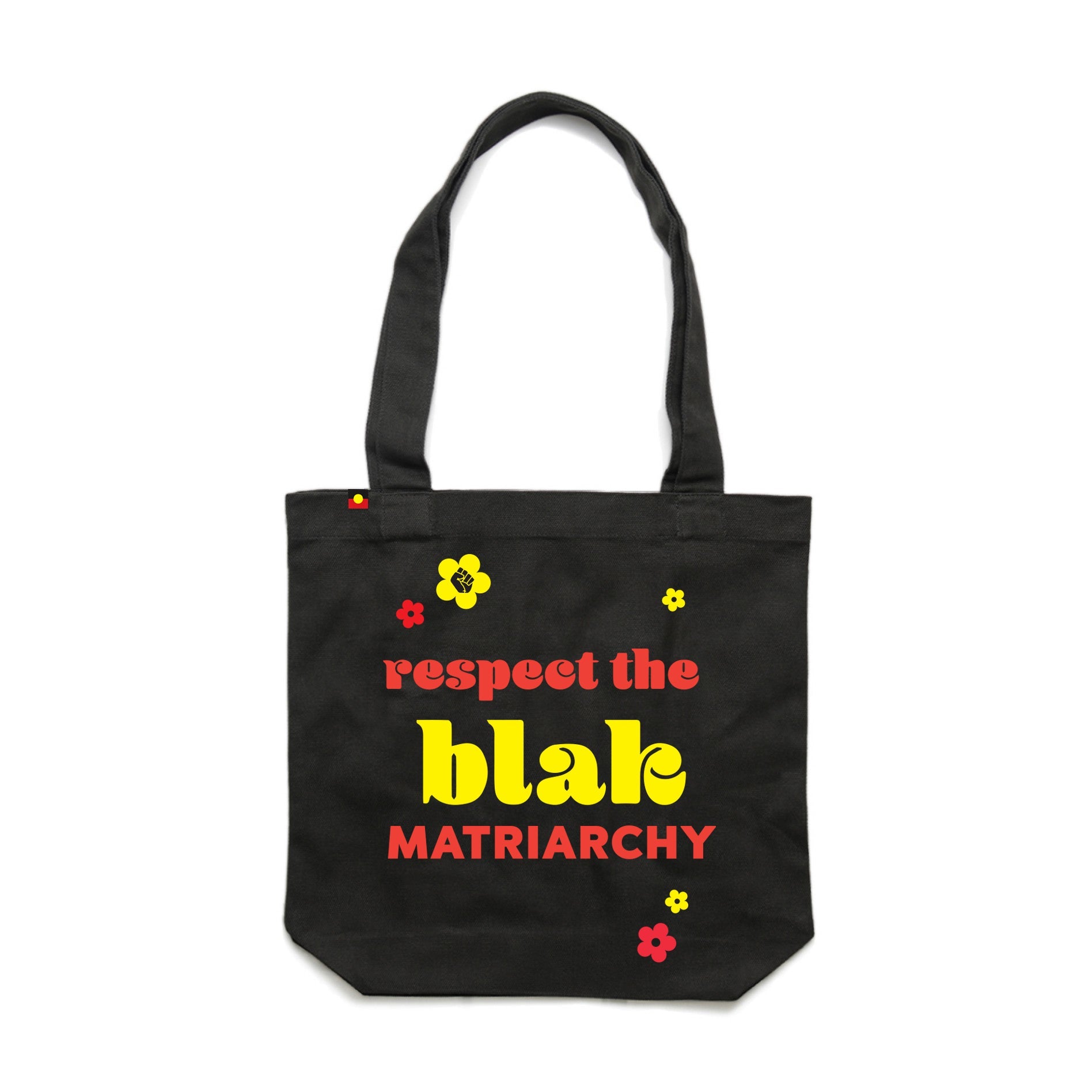 Respect the blak matriarchy vintage tote bag