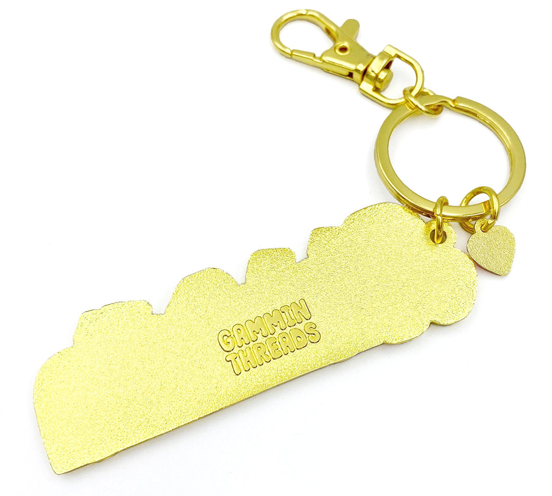 Barbie gammin threads enamel key chain