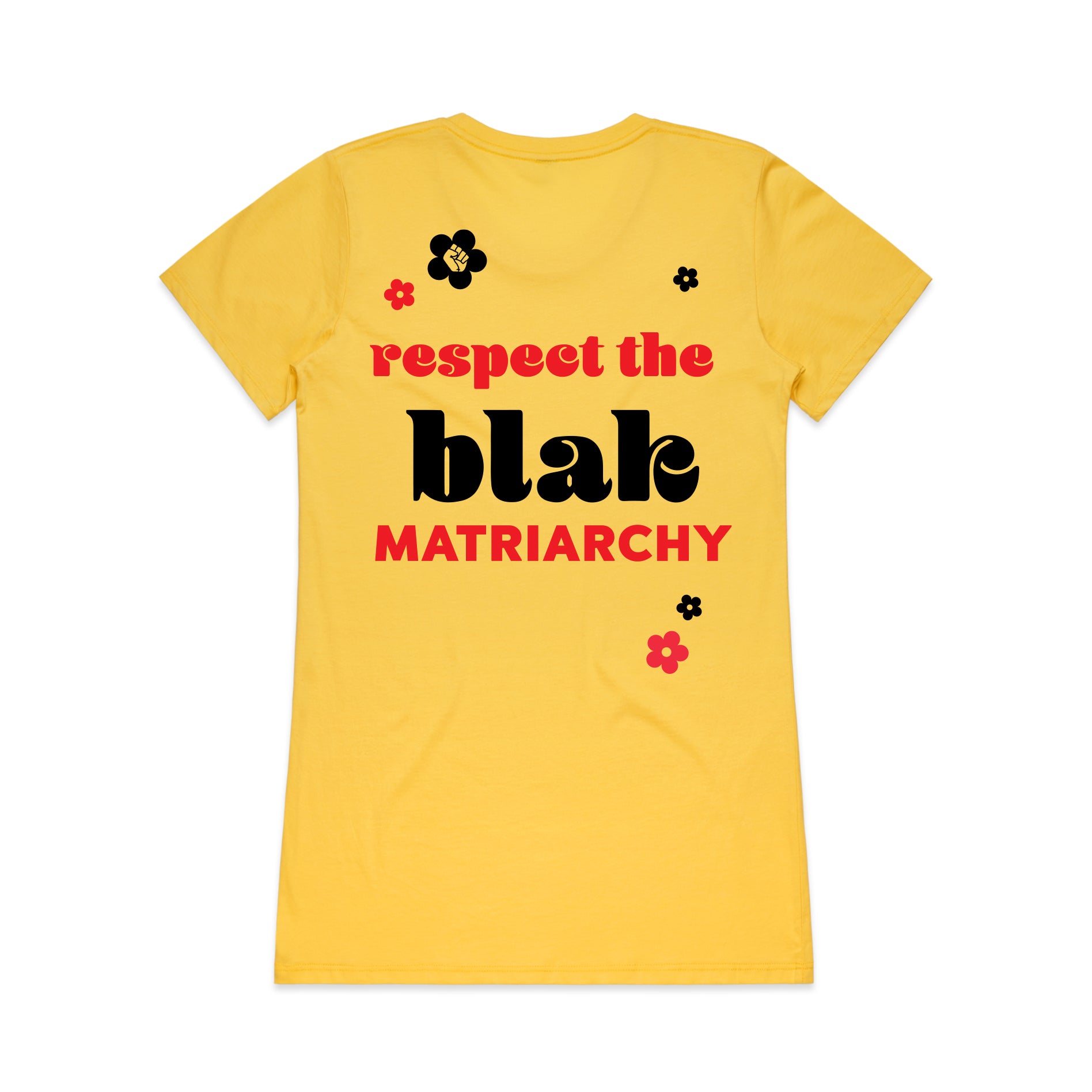 blak matriarchy tee yellow