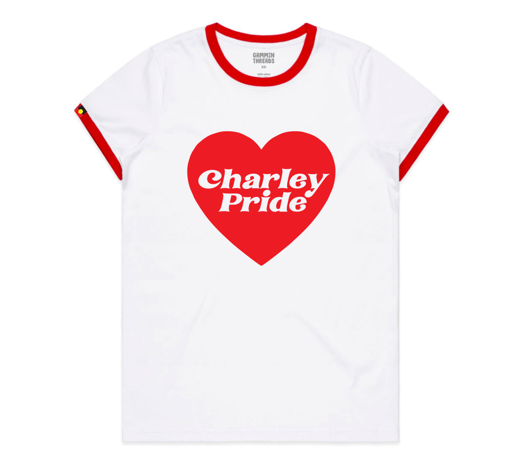 Charley Pride ringer white tee vintage