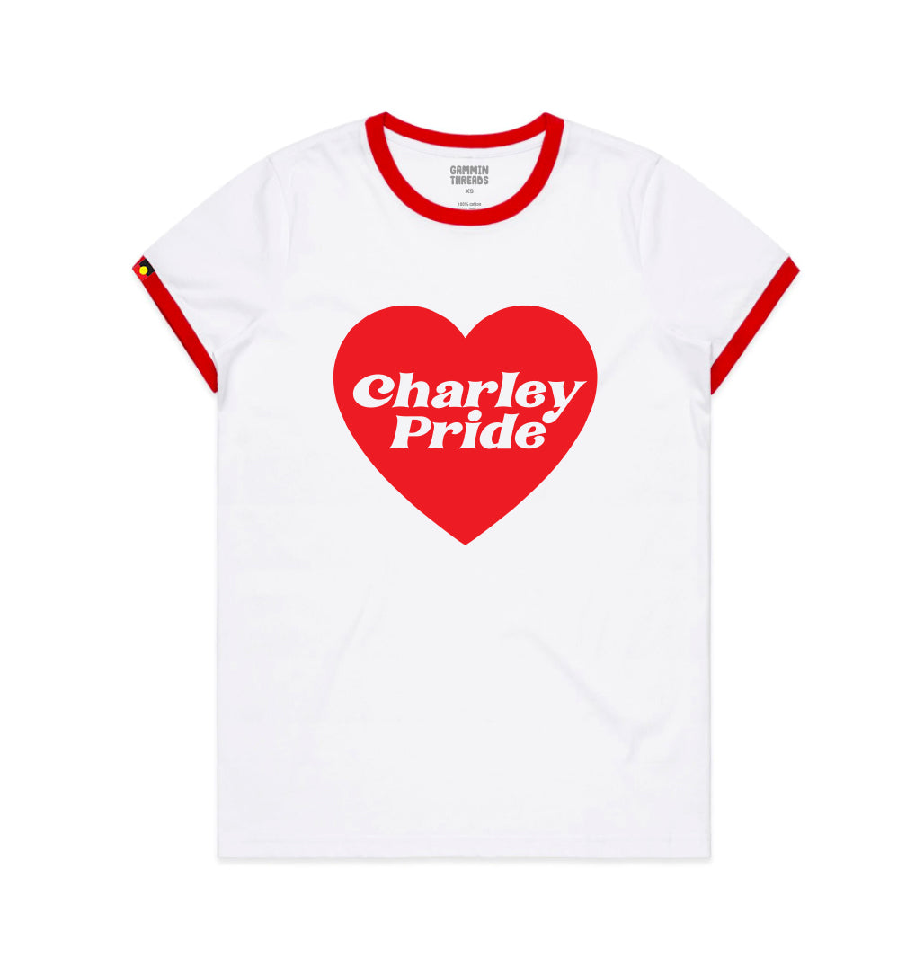 Charley Pride ringer white tee vintage