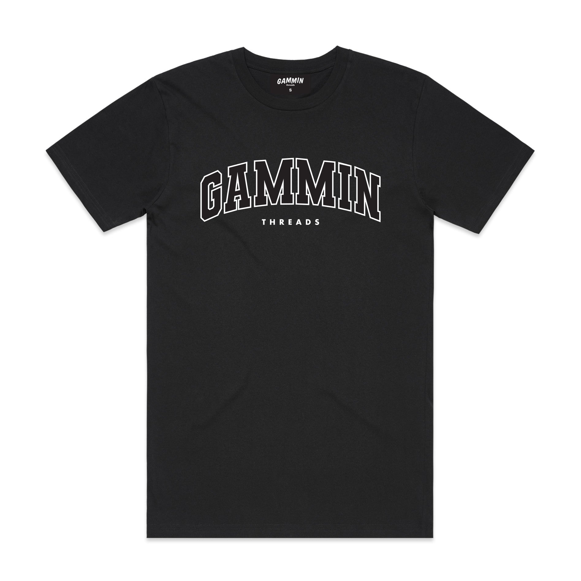 Gammin black college tee