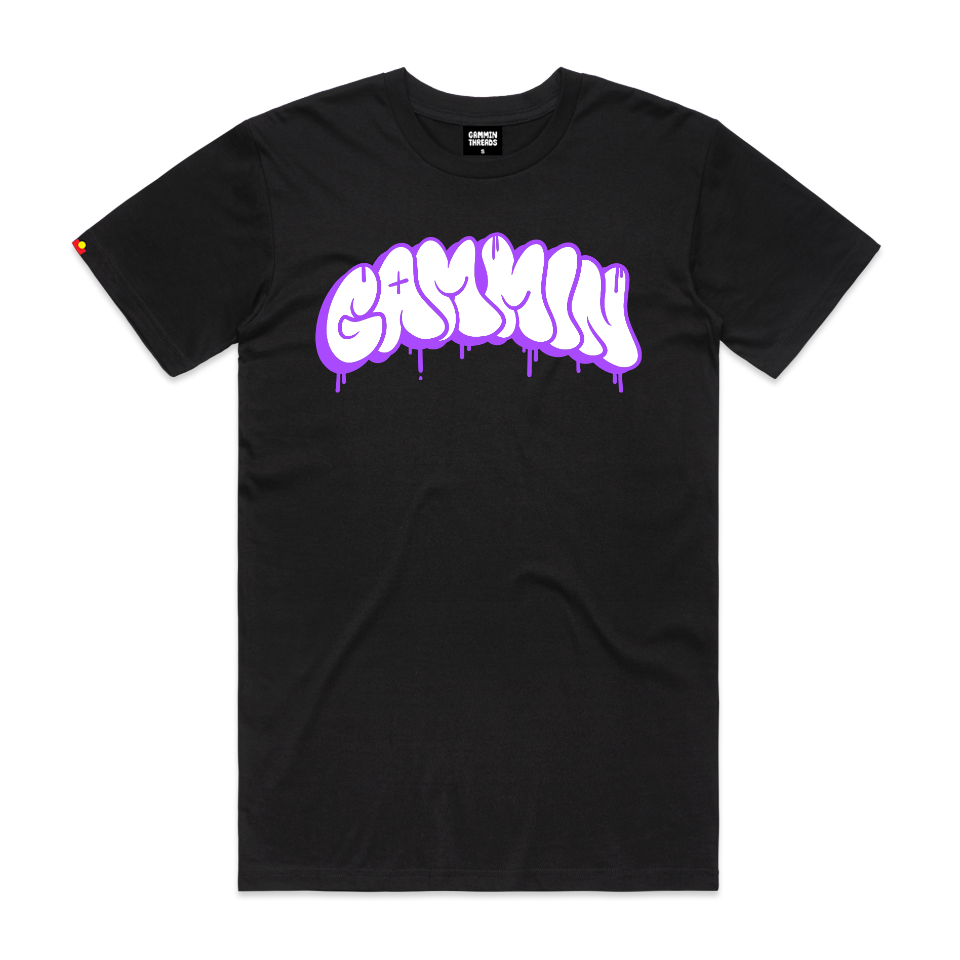 Gammin graffiti tee black