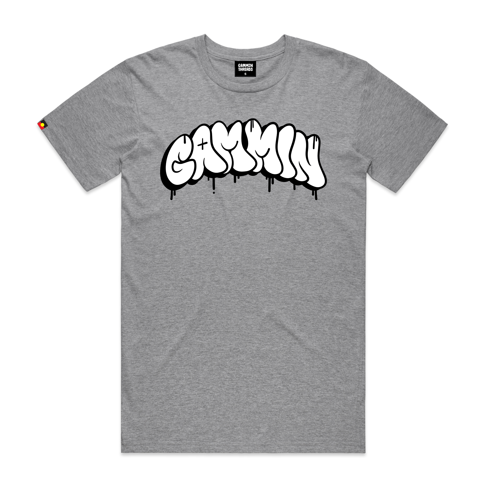 Gammin graffiti tee grey