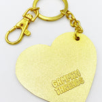 Heart enamel key chain