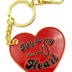 Heart enamel key chain