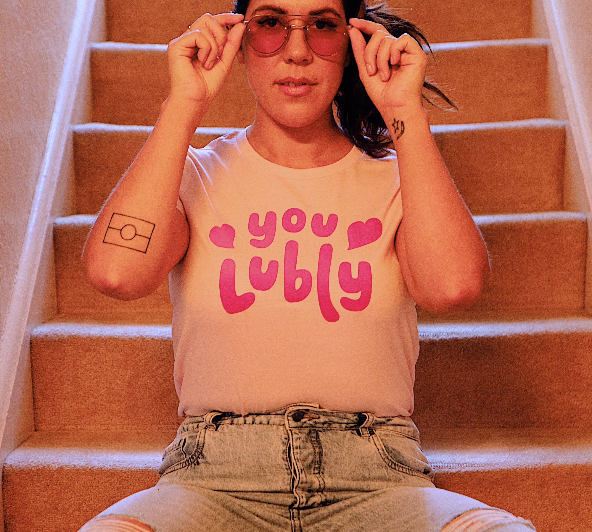 pink lubly tee