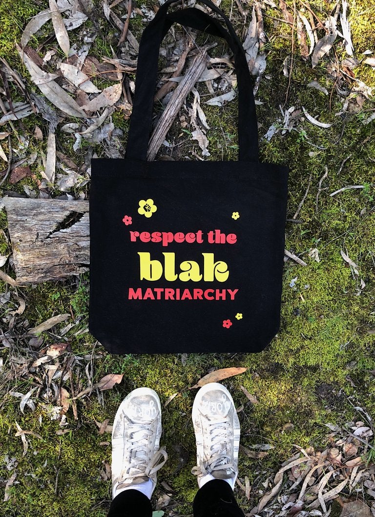 Blak matriarchy tote bag